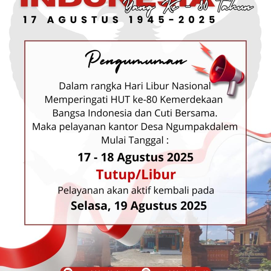 Cuti Bersama HUT ke-80 Kemerdekaan Indonesia