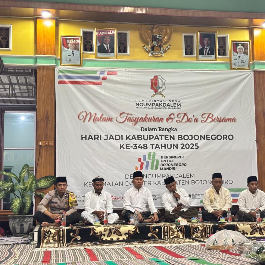 Peringati HJB ke-348, Pemerintah Desa Ngumpakdalem Gelar Tasyakuran dan Doa Bersama